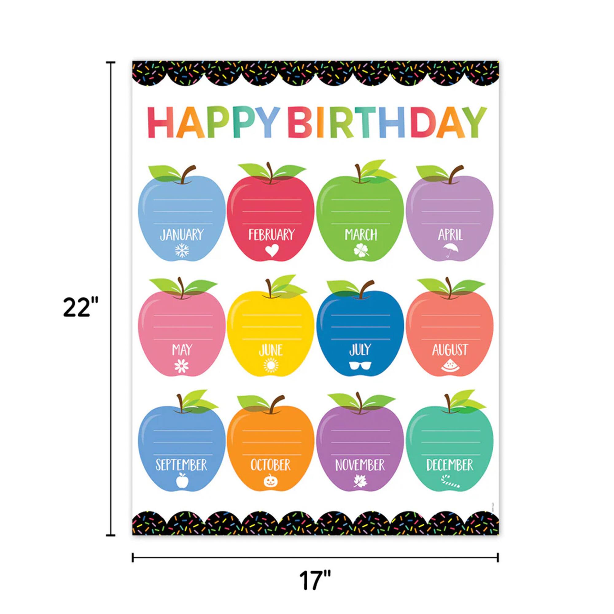Creative Teaching Press® 17" x 22" Apple Time Classroom Essentials Charts Set